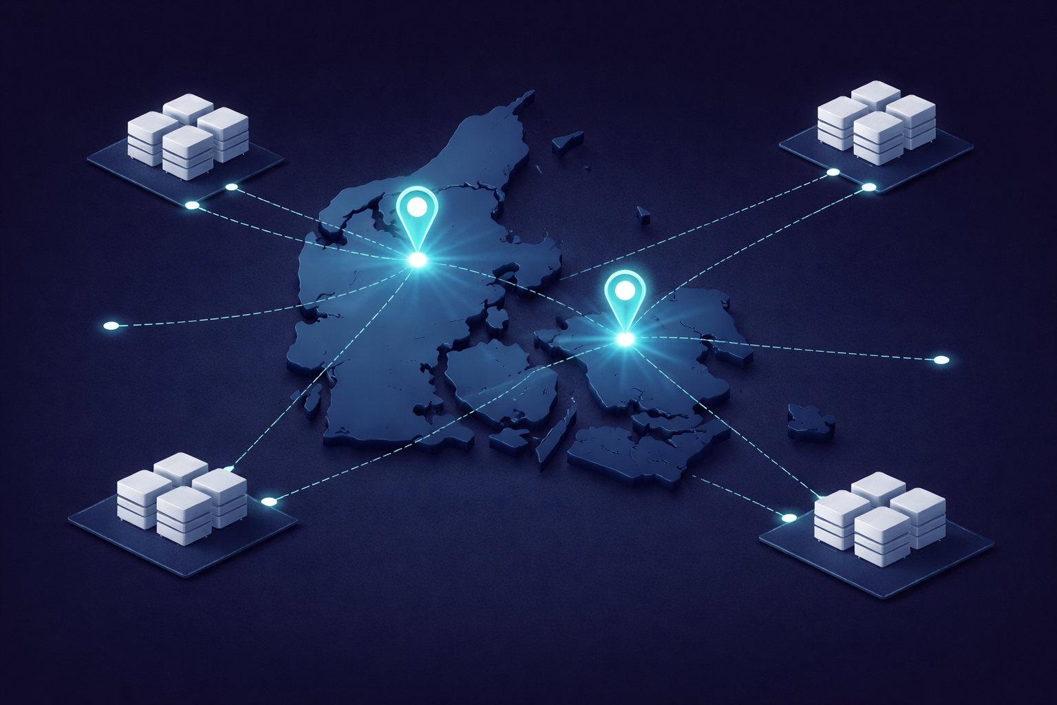 Danmark datacenter kort